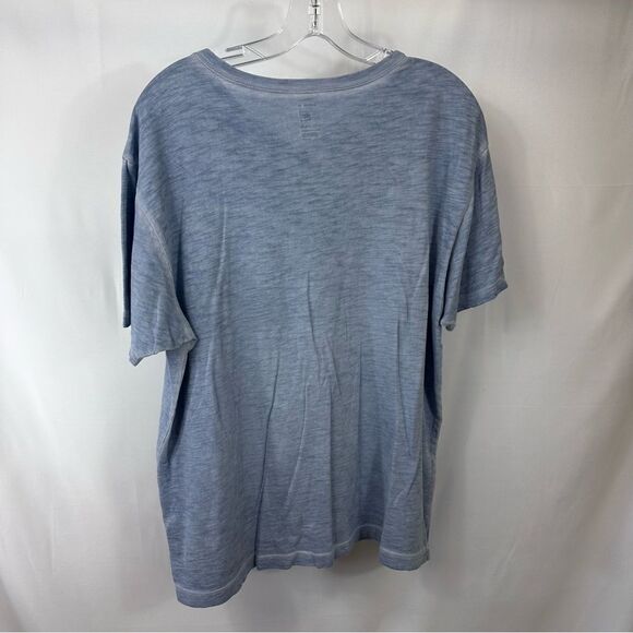 J. Ferrar Modern Fit Henley V-Neck Thin Textured Heather Short Sleeve T-Shirt - Picture 2 of 8